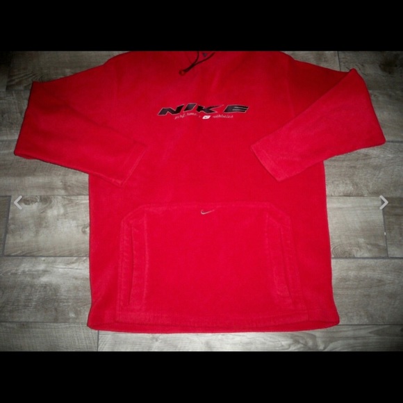 Vintage Nike Center Check Swoosh Pullover Hoodie Sweatshirt Jumper Size Medium - Picture 5 of 11